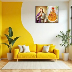 Jesus Lady Of Velankanni Laminated Photo - 7x9 Inches, Divine Blessings For Home & Office And Temple Decoration (F16203) Jesus Lady Of Velankanni Laminated Photo - 7x9 Inches, Divine Blessings For Home & Office And Temple Decoration (F16203)