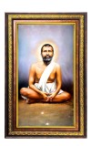 Ramakrishna Paramahamsa Digital Golden Balck Color Photo Frame | Hindu Religious Wall Decor | 12x18 Inches - Inspirational Wall Art For Office, Home Decor - Ideal Spiritual Gift (F16956)