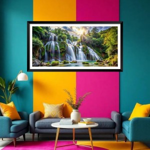 Nature Landscape Floating Frame Scenery Digital Print - (I5762) - 12x24 inch Modern Nature Wall Art for Living Room, Bedroom, Office, Hotels, Drawing Room Nature Landscape Floating Frame Scenery Digital Print - (I5762) - 12x24 inch Modern Nature Wall Art for Living Room, Bedroom, Office, Hotels, Drawing Room