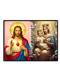 Jesus Christ - Our Lady Of Perpetual Help Laminated Photo - 7x9 Inches, Divine Blessings For Home & Office And Temple Decoration (F16259)