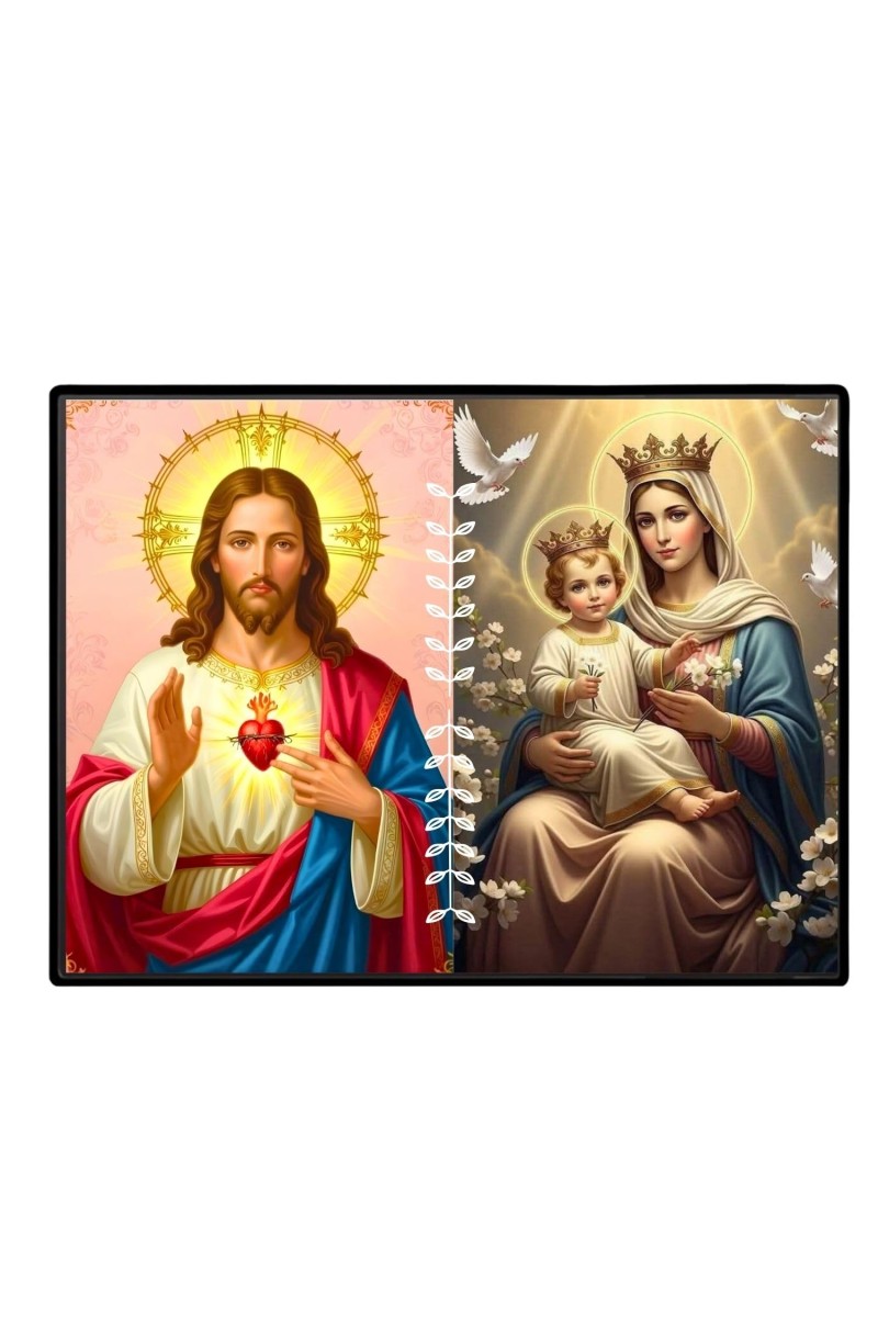 Jesus Christ - Our Lady Of Perpetual Help Laminated Photo - 7x9 Inches, Divine Blessings For Home & Office And Temple Decoration (F16259)