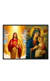 Jesus Lady Of Velankanni Laminated Photo - 5x7 Inches, Divine Blessings For Home & Office And Temple Decoration (F16214)