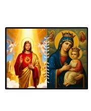 Jesus Lady Of Velankanni Laminated Photo - 11x13 Inches, Divine Blessings For Home & Office And Temple Decoration (F16214)
