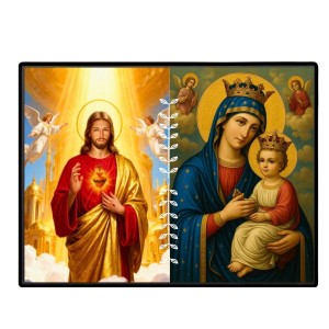 Jesus Lady Of Velankanni Laminated Photo - 5x7 Inches, Divine Blessings For Home & Office And Temple Decoration (F16214)