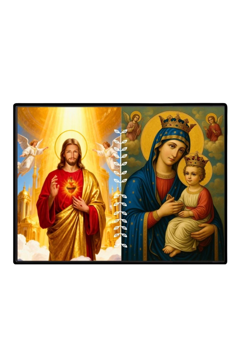 Jesus Lady Of Velankanni Laminated Photo - 5x7 Inches, Divine Blessings For Home & Office And Temple Decoration (F16214)