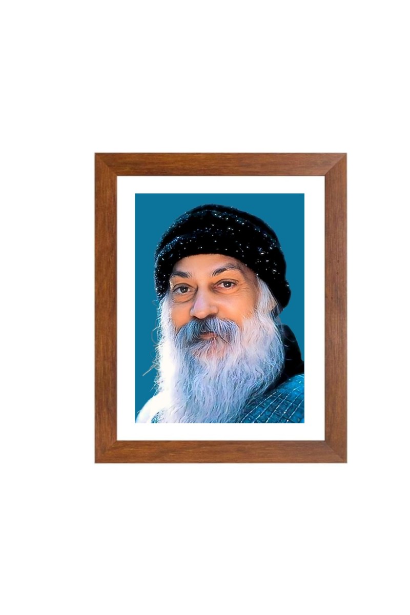 Bhagwan Rajneesh (Osho) color Photo | Spiritual Guru Portrait | Enlightened Master Wall Art | Meditation and Yoga Decor
