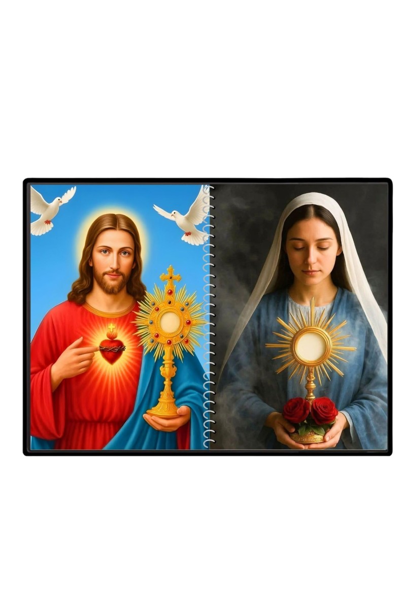 Immaculate Heart Of Mary Laminated Photo - 11x13 Inches, Divine Blessings For Home & Office And Temple Decoration (F16456)
