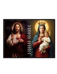 Jesus Christ - Our Lady Of Perpetual Help Laminated Photo - 11x13 Inches, Divine Blessings For Home & Office And Temple Decoration (F16262)