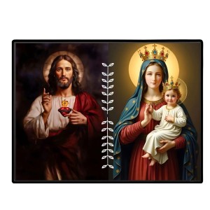 Jesus Christ - Our Lady Of Perpetual Help Laminated Photo - 11x13 Inches, Divine Blessings For Home & Office And Temple Decoration (F16262)