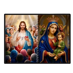 Jesus Christ - Our Lady Of Perpetual Help Laminated Photo - 13x15 Inches, Divine Blessings For Home & Office And Temple Decoration (F16365)