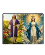 Jesus Mother Virgin Mary Laminated Photo - 11x13 Inches, Divine Blessings For Home & Office And Temple Decoration (F16237)