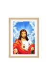 Jesus Christ Color Photo | Religious Wall Art for Home & Office Decoration | Inspirational Christian Wall Hanging