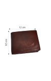 Houst Globle Brown Genuine Leather Wallet for Men Multiple Credit/Debit Card Slots 2 Secret Compartments
