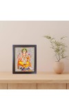 Hitech Sales Shri Shri Ganeshji Photo Frame for Pooja Room, Temple Decor, Home Decoration and Gift (Wall and Tabletop, Rectangular, Polystyrene Frame, Printed Photo, 24 x 29 cm, Black)