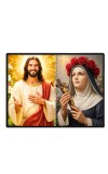 Jesus Christ - St. Therese Of Lisieux Laminated Photo - 11x13 Inches, Divine Blessings For Home & Office And Temple Decoration (F16401)