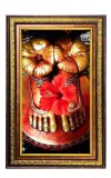 Tara Ma Feet Digital Golden Balck Color Photo Frame | Hindu Religious Wall Decor | 14x20 Inches - Inspirational Wall Art For Office, Home Decor - Ideal Spiritual Gift (F16895)