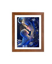 Mother and Child Colored Photograph |Heartwarming Wall Art | Perfect for Home or NurseryDecoration
