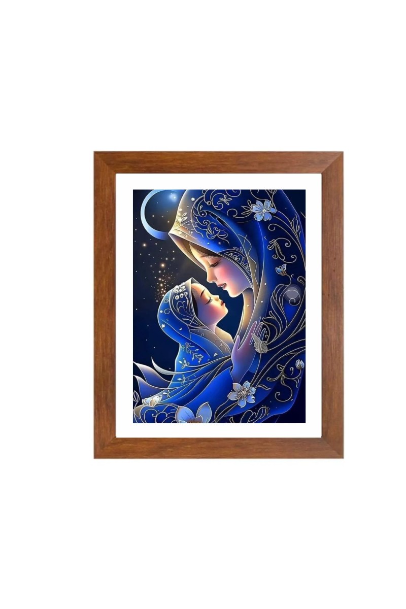 Mother and Child Colored Photograph |Heartwarming Wall Art | Perfect for Home or NurseryDecoration