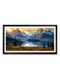 Nature Landscape Floating Frame Scenery Digital Print - (I5543) - 24x36 inch Modern Nature Wall Art for Living Room, Bedroom, Office, Hotels, Drawing Room