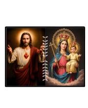 Jesus Christ - Our Lady Of Perpetual Help Laminated Photo - 11x13 Inches, Divine Blessings For Home & Office And Temple Decoration (F16258)