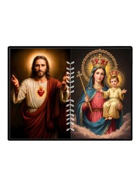 Jesus Christ - Our Lady Of Perpetual Help Laminated Photo - 5x7 Inches, Divine Blessings For Home & Office And Temple Decoration (F16258)