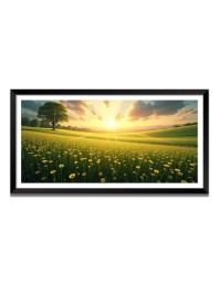 Nature Landscape Floating Frame Scenery Digital Print - (I5761) - 18x36 inch Modern Nature Wall Art for Living Room, Bedroom, Office, Hotels, Drawing Room