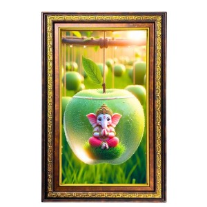 Lord Ganesha Digital Golden Balck Color Photo Frame | Hindu Religious Wall Decor | 14x20 Inches - Inspirational Wall Art For Office, Home Decor - Ideal Spiritual Gift (F16816) Lord Ganesha Digital Golden Balck Color Photo Frame | Hindu Religious Wall Decor | 14x20 Inches - Inspirational Wall Art For Office, Home Decor - Ideal Spiritual Gift (F16816)