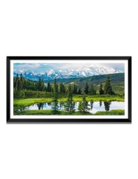 Nature Landscape Floating Frame Scenery Digital Print - (I5725) - 18x36 inch Modern Nature Wall Art for Living Room, Bedroom, Office, Hotels, Drawing Room