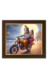 Hitech Sales Laddu Bal Gopal Lord Shri Krishna Baby Child Wall Painting Framed Home Decor (10x12) inch