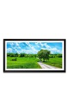 Nature Landscape Floating Frame Scenery Digital Print - (I5827) - 12x24 inch Modern Nature Wall Art for Living Room, Bedroom, Office, Hotels, Drawing Room