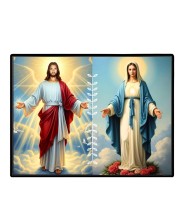 Jesus Christ - Our Lady Of Grace Laminated Photo - 11x13 Inches, Divine Blessings For Home & Office And Temple Decoration (F16287)