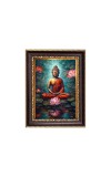 Gaitam Buddha Digital Print Photo 10.7x12.7 inches - Vibrant Religious Wall Art for Home or Office Decor.