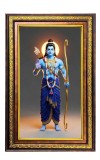 Lord Rama Digital Golden Balck Color Photo Frame | Hindu Religious Wall Decor | 10x16 Inches - Inspirational Wall Art For Office, Home Decor - Ideal Spiritual Gift (F16852)