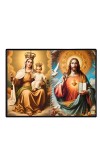 Jesus Christ - Our Lady Of Good Health Laminated Photo - 13x15 Inches, Divine Blessings For Home & Office And Temple Decoration (F16388)
