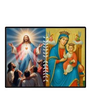 Jesus Lady Of Velankanni Laminated Photo - 11x13 Inches, Divine Blessings For Home & Office And Temple Decoration (F16208)
