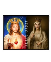 Virgin Mary Laminated Photo - 7x9 Inches, Divine Blessings For Home & Office And Temple Decoration (F16215)