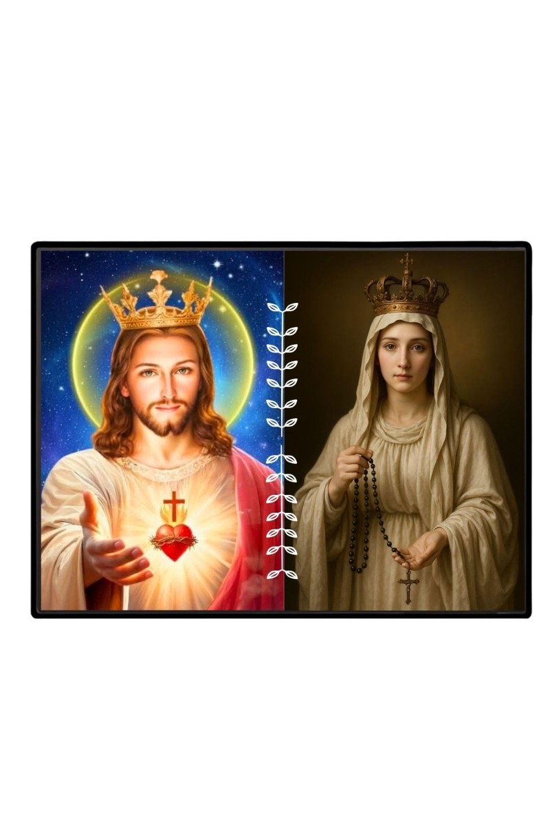 Virgin Mary Laminated Photo - 9x11 Inches, Divine Blessings For Home & Office And Temple Decoration (F16215)