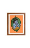 Colored Photo of Bal Gopal | Divine Child Krishna Wall Art | Spiritual Decor for Home & Temple