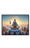 Lord Shiva Laminated Photo - 7x9 Inches, Divine Blessings For Home & Office And Temple Decoration (F16098)