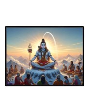 Lord Shiva Laminated Photo - 5x7 Inches, Divine Blessings For Home & Office And Temple Decoration (F16098)
