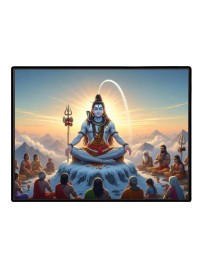 Lord Shiva Laminated Photo - 9x11 Inches, Divine Blessings For Home & Office And Temple Decoration (F16063)