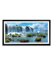 Nature Landscape Floating Frame Scenery Digital Print - (I5746) - 12x24 inch Modern Nature Wall Art for Living Room, Bedroom, Office, Hotels, Drawing Room
