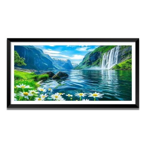 Nature Landscape Floating Frame Scenery Digital Print - (I5711) - 18x36 inch Modern Nature Wall Art for Living Room, Bedroom, Office, Hotels, Drawing Room Nature Landscape Floating Frame Scenery Digital Print - (I5711) - 18x36 inch Modern Nature Wall Art for Living Room, Bedroom, Office, Hotels, Drawing Room