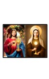 Immaculate Heart Of Mary Laminated Photo - 11x13 Inches, Divine Blessings For Home & Office And Temple Decoration (F16449)