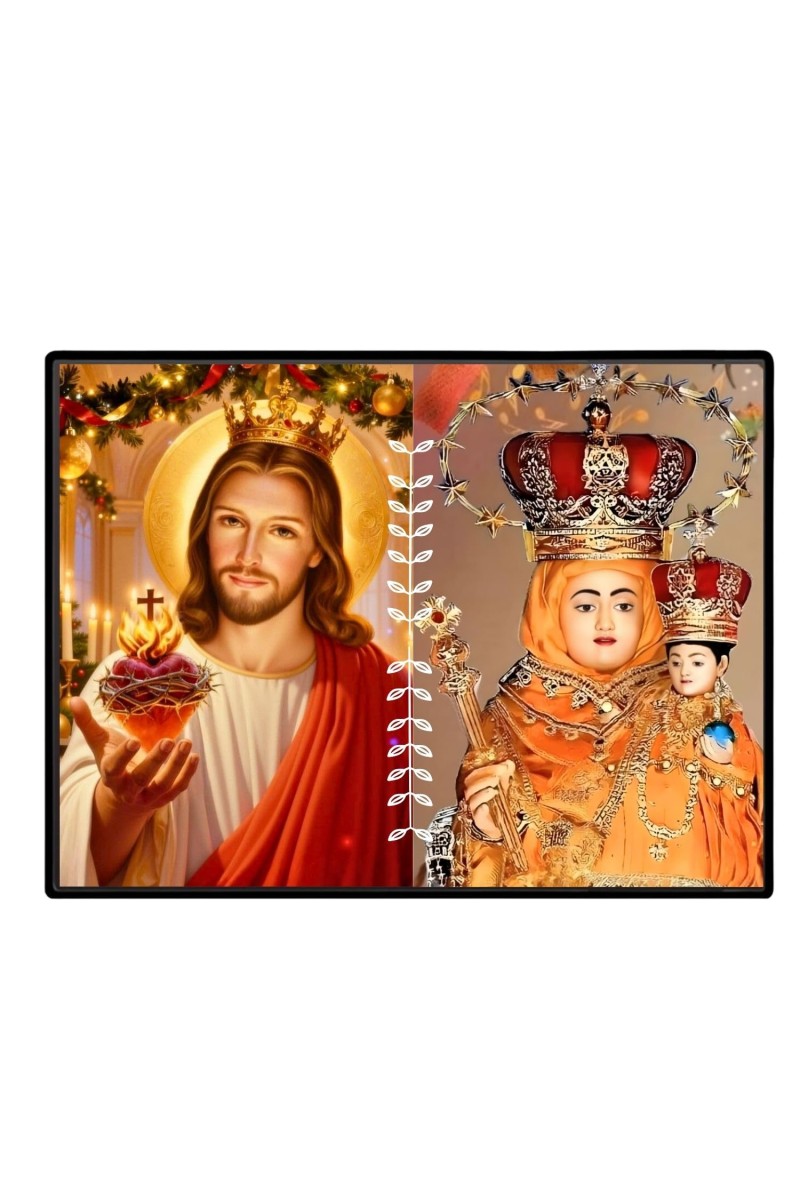 Jesus Lady Of Velankanni Laminated Photo - 5x7 Inches, Divine Blessings For Home & Office And Temple Decoration (F16206)