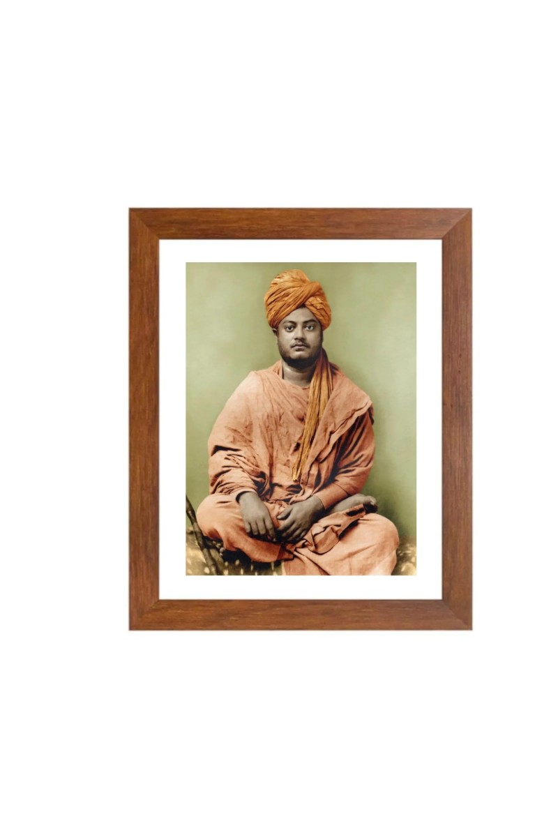 Swami Vivekananda Colored Photograph |Inspirational Wall Art| Spiritual Devotional Wall Art| Ideal for Home, Office, or Meditation Space