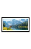 Nature Landscape Floating Frame Scenery Digital Print - (I5550) - 12x24 inch Modern Nature Wall Art for Living Room, Bedroom, Office, Hotels, Drawing Room