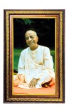 Bhaktivedanta Swami Prabhupada Digital Golden Balck Color Photo Frame | Hindu Religious Wall Decor | 10x16 Inches - Inspirational Wall Art For Office, Home Decor - Ideal Spiritual Gift (F16774)