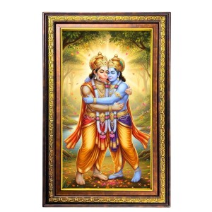 Lord Hanuman And Lord Rama Digital Golden Balck Color Photo Frame | Hindu Religious Wall Decor | 14x20 Inches - Inspirational Wall Art For Office, Home Decor - Ideal Spiritual Gift (F16706) Lord Hanuman And Lord Rama Digital Golden Balck Color Photo Frame | Hindu Religious Wall Decor | 14x20 Inches - Inspirational Wall Art For Office, Home Decor - Ideal Spiritual Gift (F16706)