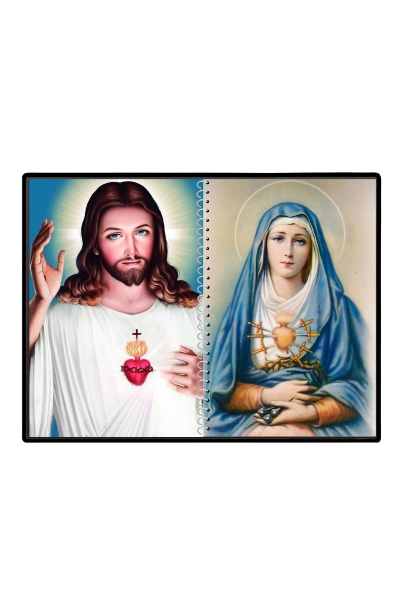 Jesus Christ - Our Lady Of Sorrows Laminated Photo - 13x15 Inches, Divine Blessings For Home & Office And Temple Decoration (F16340)